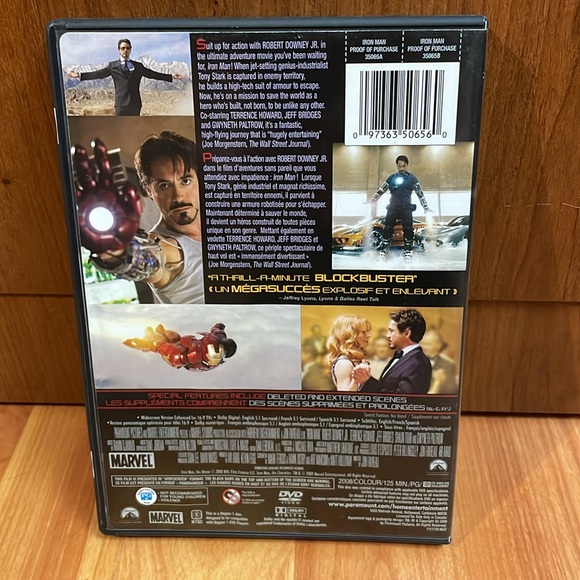 Iron man Movie- DVD bilingual - Robert Downey Jr. - Picture 2 of 4
